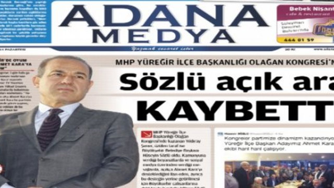 Adana medyasında şok! 3 gazete kapatıldı