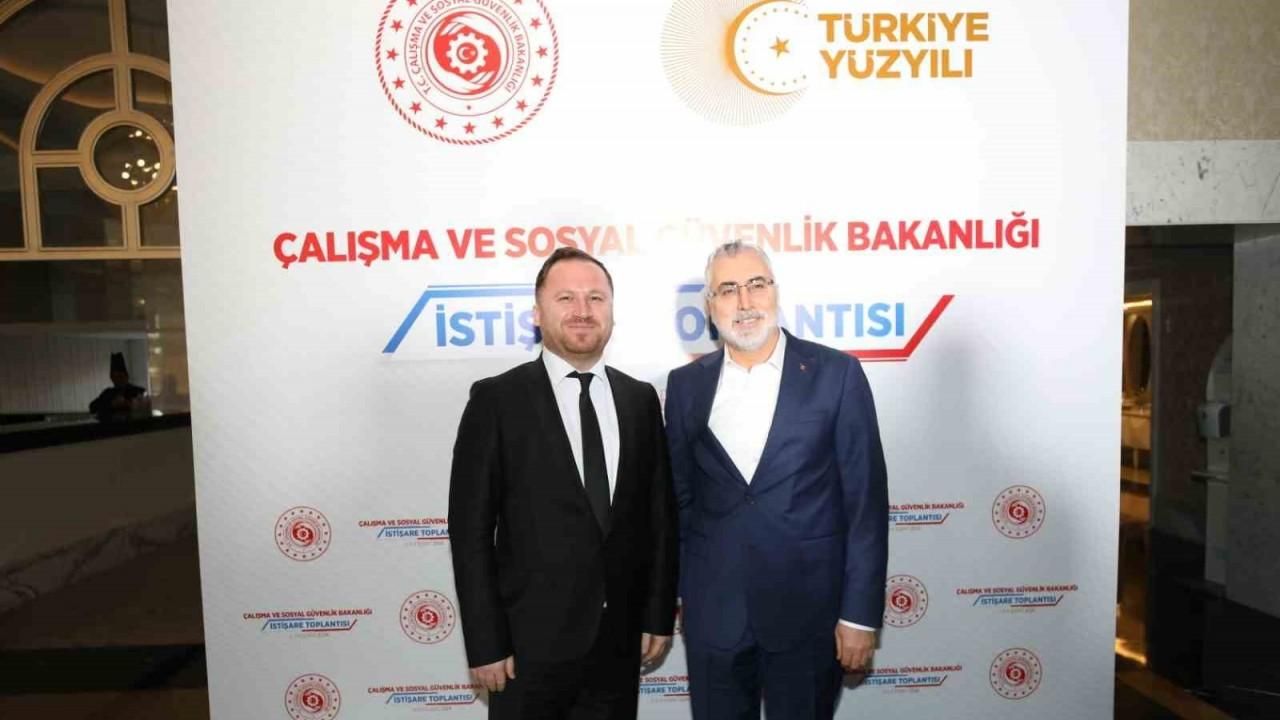 İŞKUR İl Müdürü Ferhat Sarıçam,  Bakan Işıkhan ile görüştü