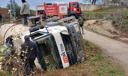 Osmaniye’de Beton Mikseri Devrildi!