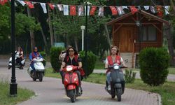 Motorlu Kadınlar Kulübü üyeleri Gençlik Kampında buluştu