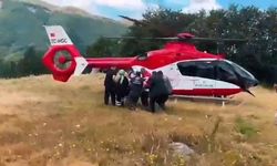 Nöbet Geçiren Hastanın İmdadına Ambulans Helikopter Yetişti