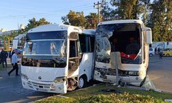 Otel Çalışanlarını Taşıyan Servis Araçları Çarpıştı: 13 Yaralı