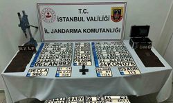 5 Milyon Değerinde 215 Sahte Plaka Ele Geçirildi