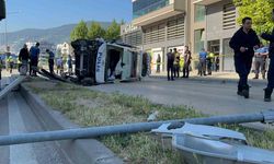 Kadına Şiddet İhbarından Dönen Polis Aracı Takla Attı