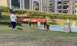 Süs Havuzunda Yüzen Çocuklara Vatandaştan Uyarı