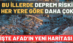 Türkiye'nin riskli deprem bölgeleri açıklandı: AFAD yeni deprem haritasını gösterdi