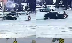 Kırmızı Işıkta Facia! Motosiklet Sürücüsü Havada Savruldu