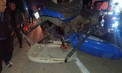 Kozan Yolunda Zincirleme Kaza! Kamyon, Traktör ve Otomobil Birbirine Girdi: 2 Yaralı