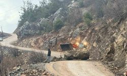 Adana’da Yol Ortasına Kaya Düştü: Ulaşım Durdu