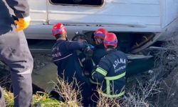 Okul Yolunda Korku Dolu Anlar! Servis Şarampole Uçtu