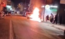Seyhan’da Panik: Motosiklet Bir Anda Alev Aldı