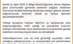 Valilik Uyardı: Ceyhan Nehri’nde Tehlike Kapıda