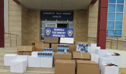 İmamoğlu’nda 150 Bin Kaçak Makaron Ve 280 Bin Sigara Ele Geçirildi