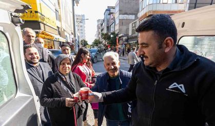 Belediyeden vatandaşlara ’kaynar’ ikramı