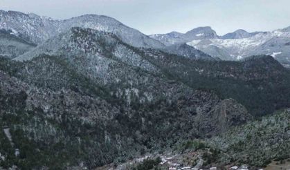 Feke’de Kar Görsel Şölen Sundu