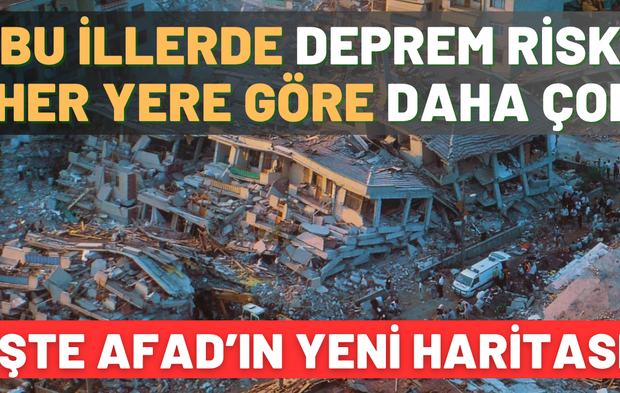 Türkiye'nin riskli deprem bölgeleri açıklandı: AFAD yeni deprem haritasını gösterdi