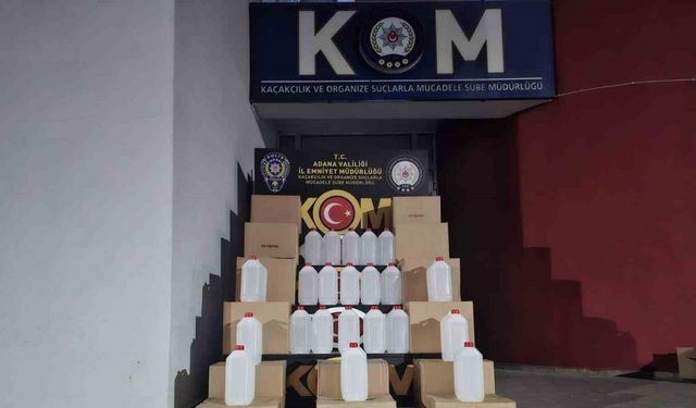 Adana’da 980 Litre Sahte İçki Ele Geçirildi: 2 Gözaltı