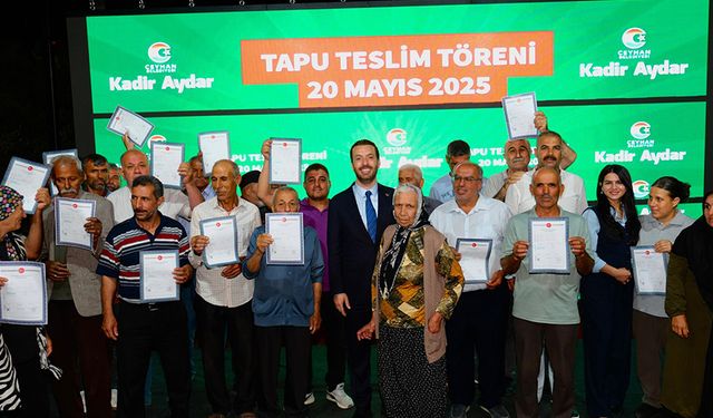 Ceyhan’da 40 Yıllık Tapu Sorunu Çözüldü
