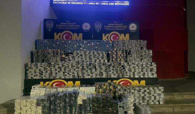 Adana Polisi Dev Operasyonla Binlerce Paket Ele Geçirdi