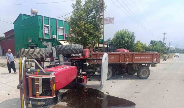 Kozan’da Dehşet Anları: 90 Metre Fren Yaptı Ama Çarpışma Kaçınılmaz Oldu