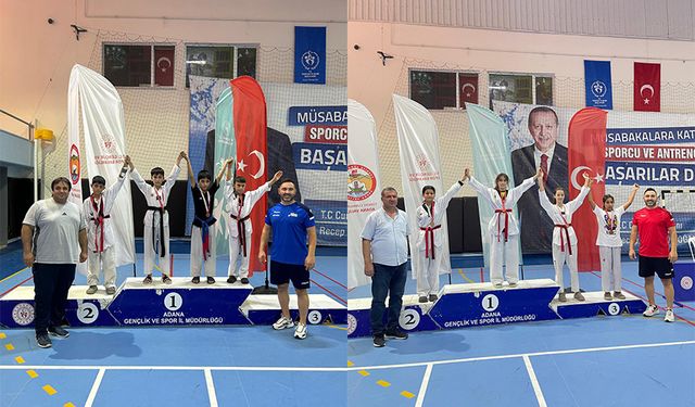 Adana’da Taekwondo Rüzgarı! 135 Sporcu Aynı Anda Sahada