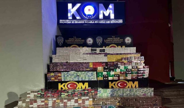 Adana’da Film Gibi Operasyon! Tırdan Milyonlarca Liralık Kaçak Malzeme Çıktı