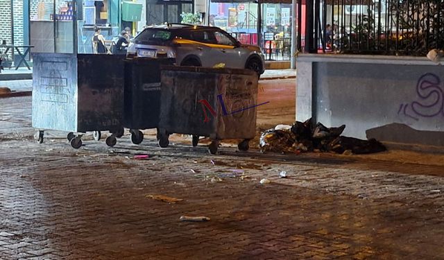 Adana’nın Göbeğinde Şok Görüntü! Çöp Konteyneri Var Ama Çöpler Yine Dışarıda