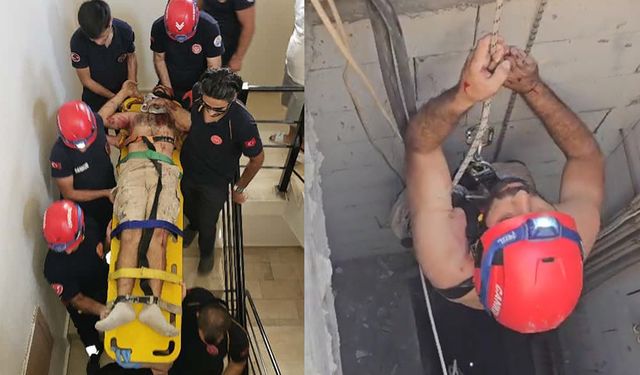 Adana’da Damdan Havalandırmaya Düşen Boyacı Kurtarıldı