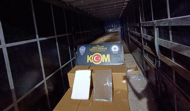 Milyonluk Kaçak Sigara Operasyonu! Polis Adana’da Tır ve Kamyoneti Böyle Yakaladı
