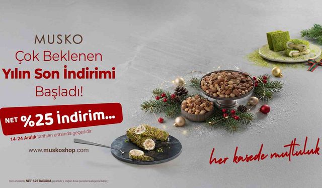 Yeni Yıl Öncesi Kuruyemişte Yüzde 25 İndirim