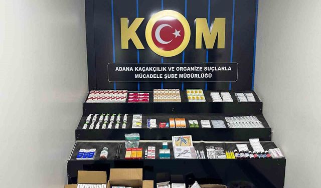 Adana’da Sağlığı Tehlikeye Atan Operasyon: 3 Bin 264 Kaçak İlaç