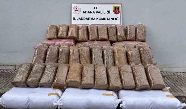 Adana’da Jandarmadan Darbe: Araçtan 1 Ton Kaçak Tütün Çıktı