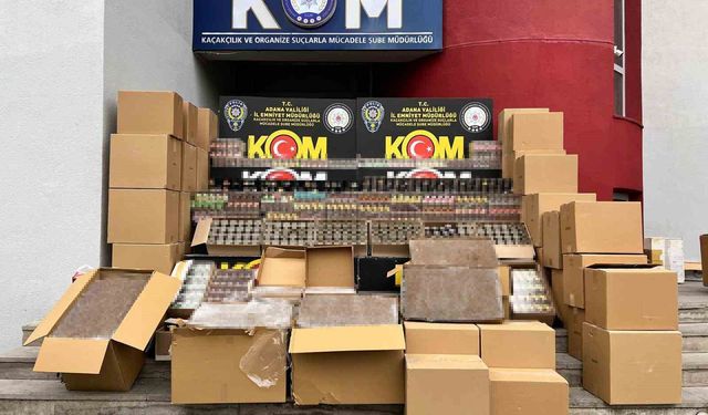 Adana’da Depoya Baskın: Yüz Binlerce Kaçak Ürün Ele Geçirildi