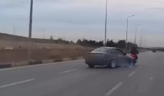 Adana Trafiğinde Drift Dehşeti: Motosikletli Ölümden Döndü