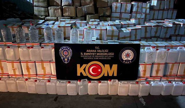 Adana’da Dev Operasyon! 21 Bin Litre Sahte İçki Ele Geçirildi