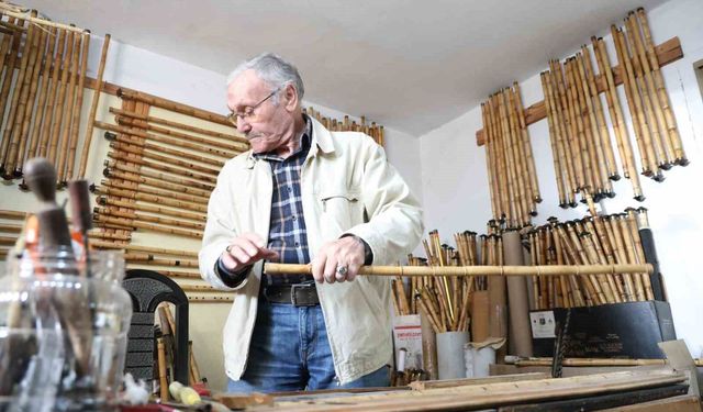 80 Yaşında Sanatına Aşkla Bağlı! Kamıştan Mucize Çıkarıyor