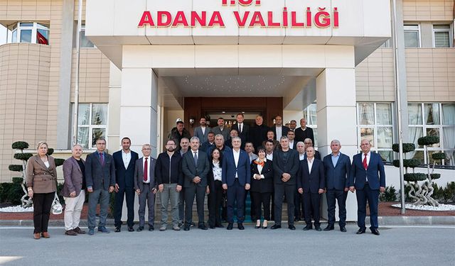 Adana’da Muhtarlar Vali Yavuz’u Ziyaret Etti, Hedef Huzurlu Mahalleler