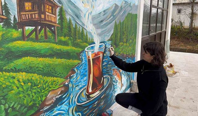 Adana’dan Geldi, Rize’nin Sokaklarını Sanatla Renklendirdi
