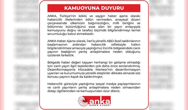 Anka’ya ‘İncirlik’ Göz Altısı!
