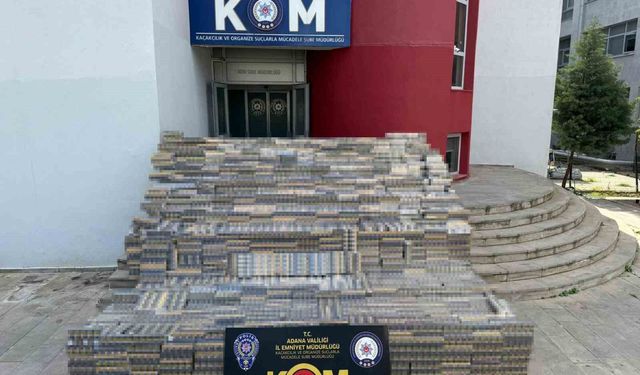 Adana’da Dev Operasyon: Kamyondan Milyonluk Kaçak Sigara Çıktı