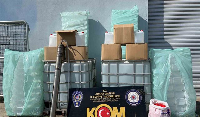 Adana’da Depoya Baskın: Tonlarca Kaçak Alkol Ele Geçirildi!