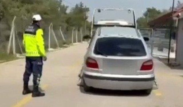 Trafikte Makas Atan Sürücüye Ağır Ceza: Araç Trafikten Men Edildi