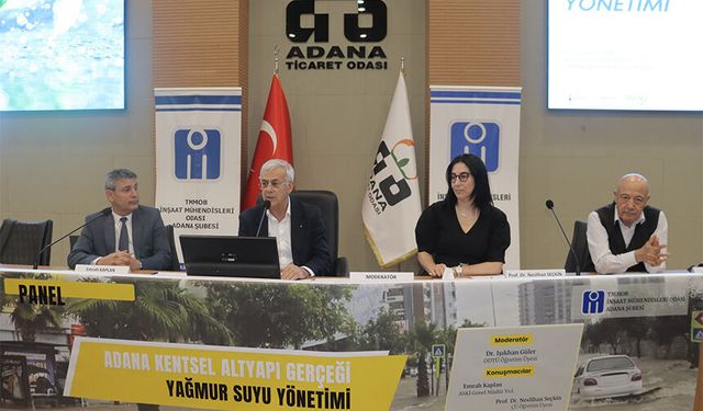 İMO Adana Şubesi “Adana Kentsel Altyapı Gerçeği ve Yağmur Suyu Yönetimi” Paneli Gerçekleştirdi