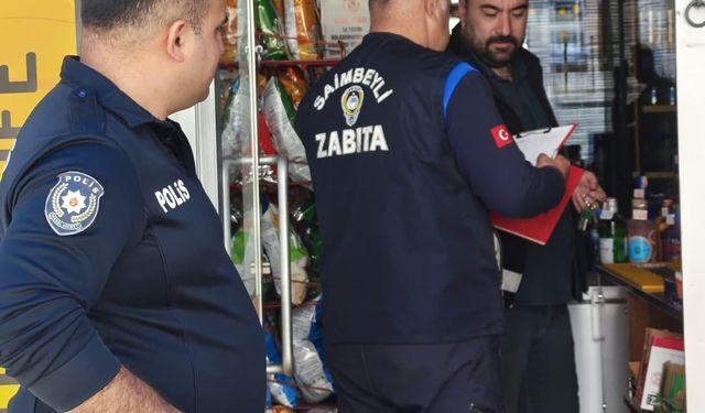 Saimbeyli’de Esnafa Şok Denetim! Zabıta ve Polis Sahaya İndi
