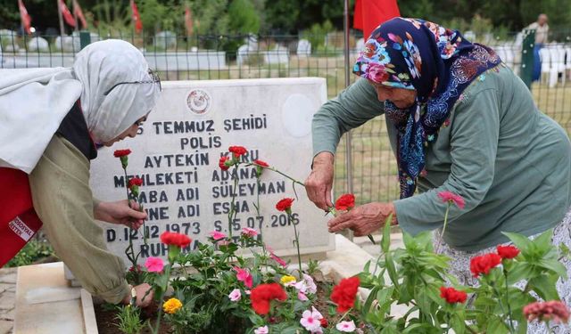 15 Temmuz Şehidinin Kabri Başında Anlamlı Tören!