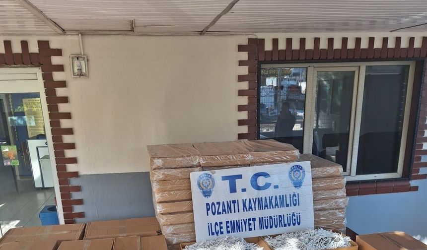 Adana’da Doldurulmuş Kaçak Sigara Ele Geçirildi