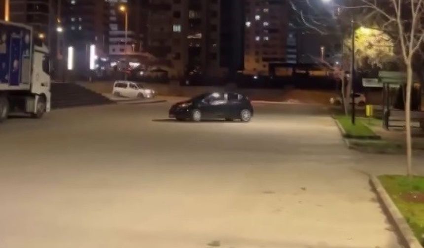 Gaziantep’te Drift Atan Sürücüye Ceza Yağdı!