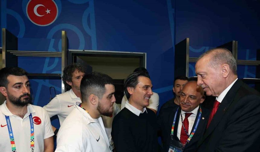 Cumhurbaşkanı Erdoğan’dan Milli Futbolculara Tebrik