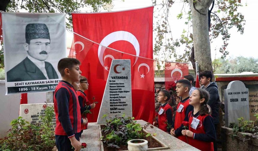 Milli Mücadele Kahramanı Saim Bey, Kabri Başında Anıldı