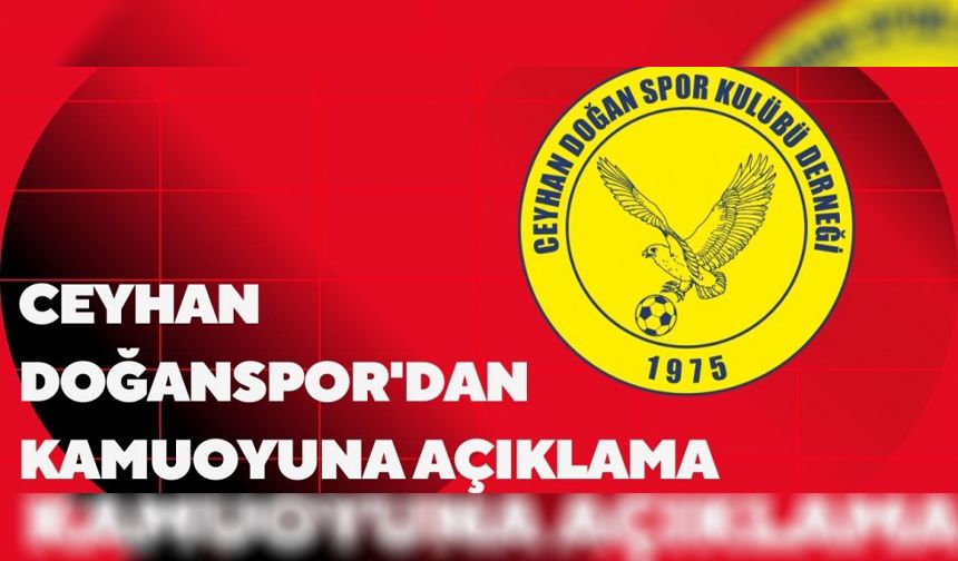 Ceyhan Doğanspor'dan Algı Operasyonu İddiası